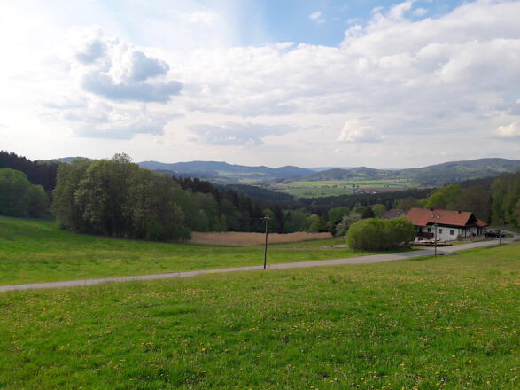 Blick vom Weg nach Gossersdorf nach Westen