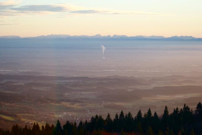 Alpenfernsticht vom Hirschenstein
