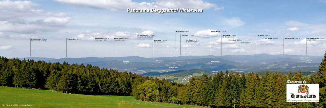 Panorama vom Gasthof Hinterwies