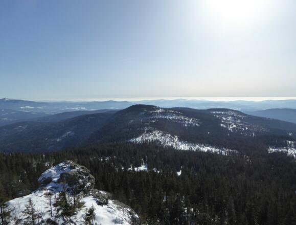 Blick hinab zum Brennes