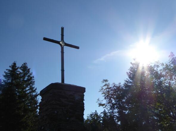 Morgenstimmung am Gipfel Großer Falkenstein