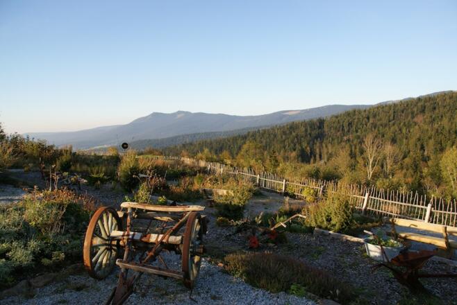 Schöner Garten beim Gasthof Mooshütte