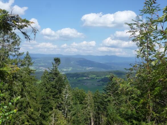 Aussicht vom Kastenstein zum Großen Arber