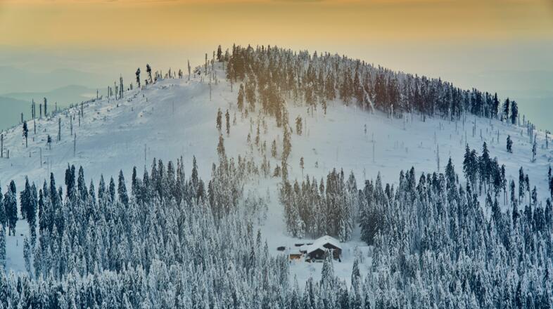 Blick zur Chamer Hütte