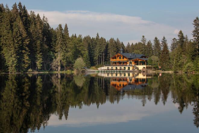Der Große Arbersee und das Arberseehaus