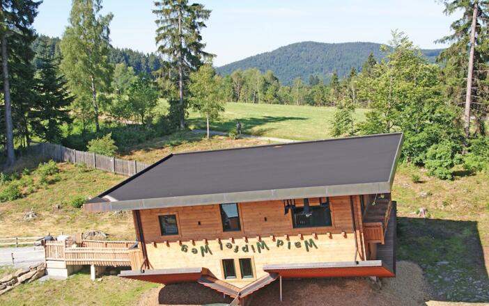 Haus am Kopf beim WaldWipfelWeg in Maibrunn