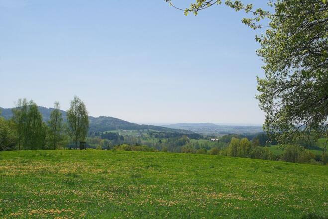 Aussicht von Notzling zum Bogenberg