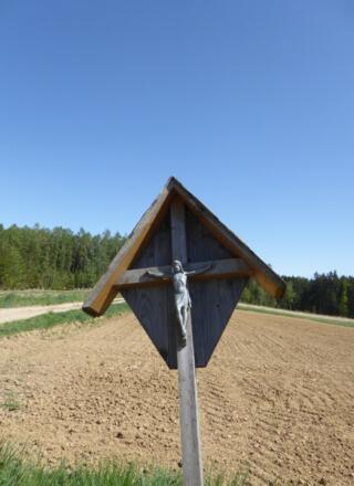 Höchster Punkt der Tour - Gipfelkreuz bei der Klause :-)