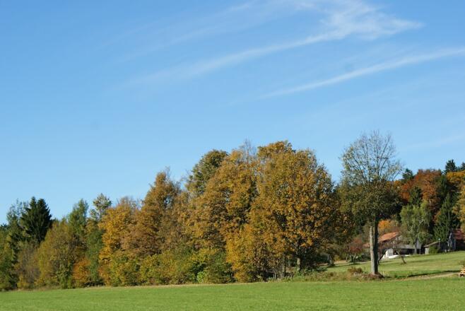 Landschaft bei Hügelhof am Beginn der Tour