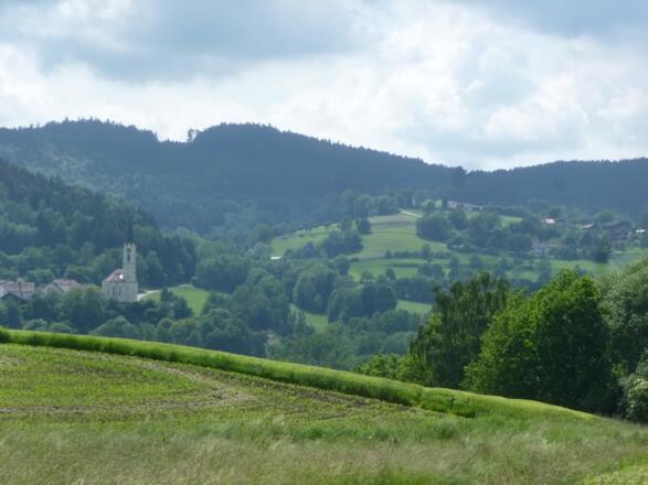 Blick nach Wetzelsberg