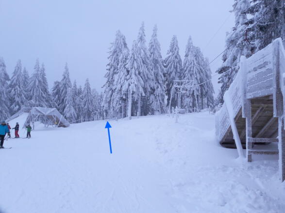 Querung  zwischen den Liftbergstationen