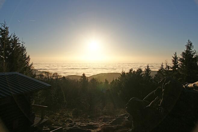 Aussicht bei Inversions-Wetterlage