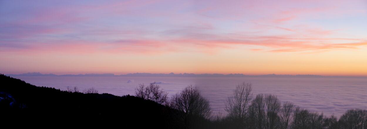 Alpenfernsicht von Grandsberg
