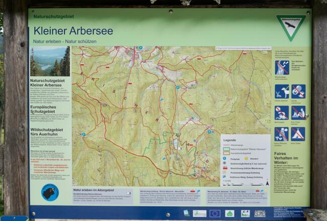 Übersichtskarte bei der Seehütte