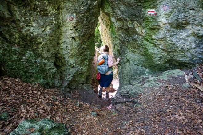 Das Felsentor am östlichen Ende des Eibengrats