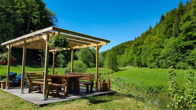 Im Biergarten der Kuchenmühle