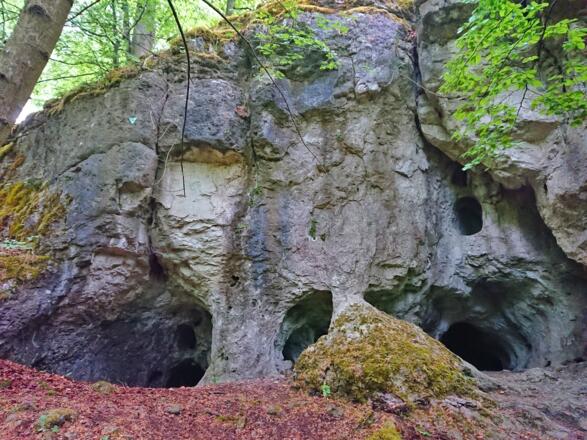 Tolle Höhlen am Wegesrand