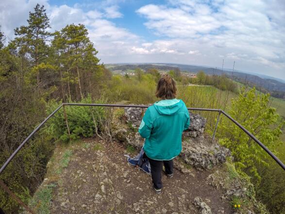 Auf dem Adlerstein bei Engelhardsberg