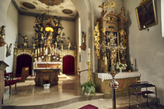 In der Wallfahrtskirche in Haßlach