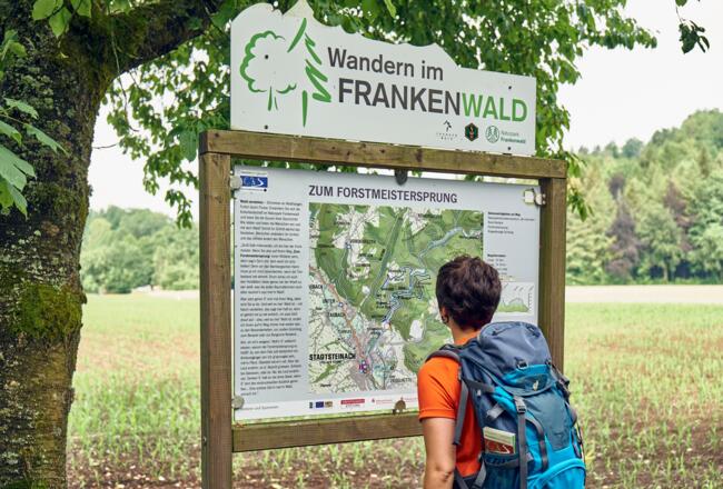 Ausgangspunkttafel an der Alten Schneidmühle