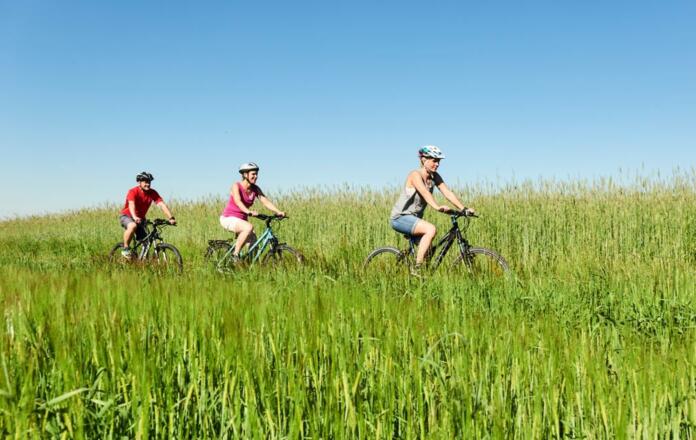 Radler auf den Höhen des Frankenwaldes