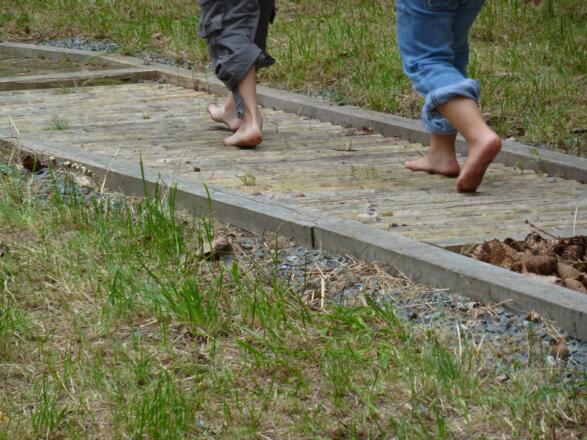 Station 6: Bodenlehrpfad - Boden mit allen Sinnen erfahren 