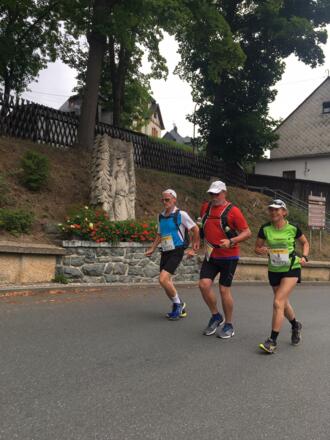 Denkmal Rennsteigwanderer in Blankenstein