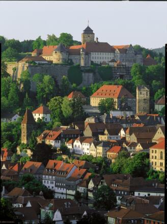 Altstadt von Kronach mit Festung Rosenberg