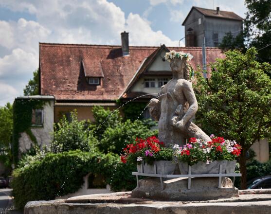 Der Jungfer-Kättl-Brunnen in Weißenbrunn