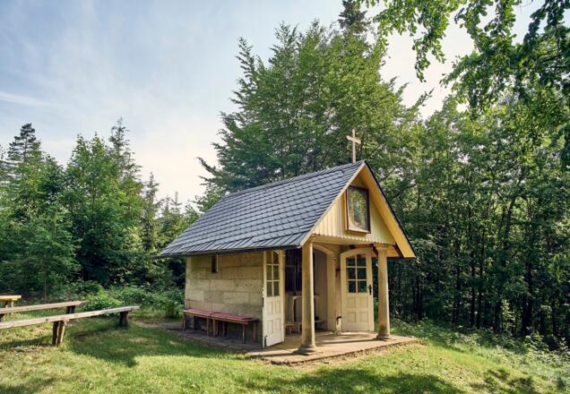 Waldkapelle oberhalb von Glosberg