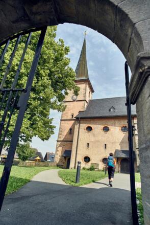 An der Evangelischen Pfarrkirche Zur Heiligen Dreifaltigkeit in Presseck