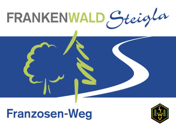 Markierungszeichen FrankenwaldSteigla Franzosen-Weg