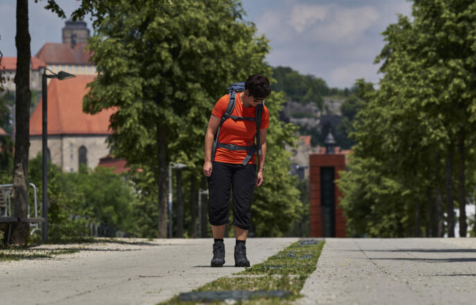 Geschichtspromenade im ehemaligen Landesgartenschaugelände in Kronach