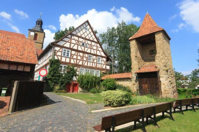 Teil der alten Stadtmauer in Bad Rodach