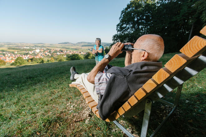 Weiter Blick über das Thalmässinger Umland