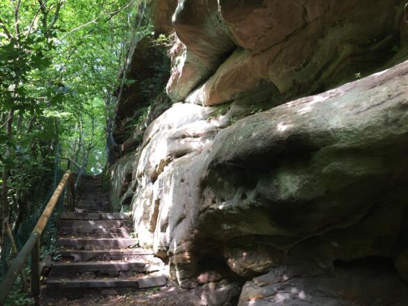 Treppen aus der Klamm
