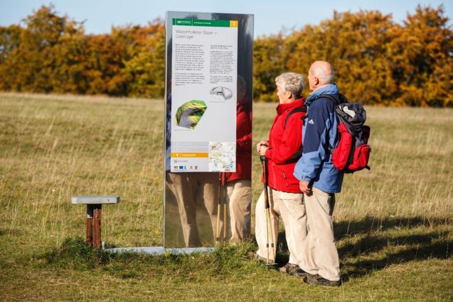 Infotafeln am Archäologischen Wanderweg