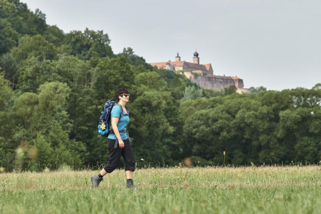 Blick zurück auf die Plassenburg