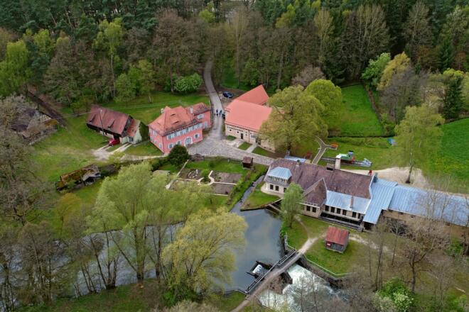 Luftbild Museum Historischer Eisenhammer Eckersmühlen