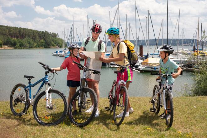 Radeln am Brombachsee