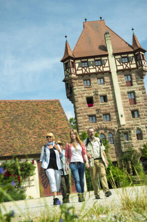 Der Schottenturm der Burg Abenberg