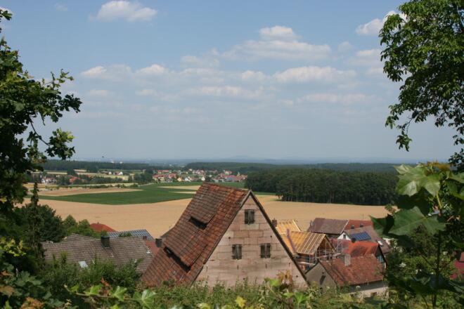 Der Blick Richtung Schwabach