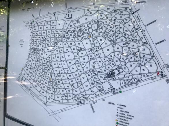 Karte Waldfriedhof