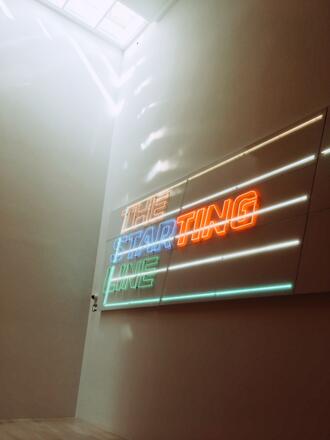 Lichtinstallation im Lenbachhaus 