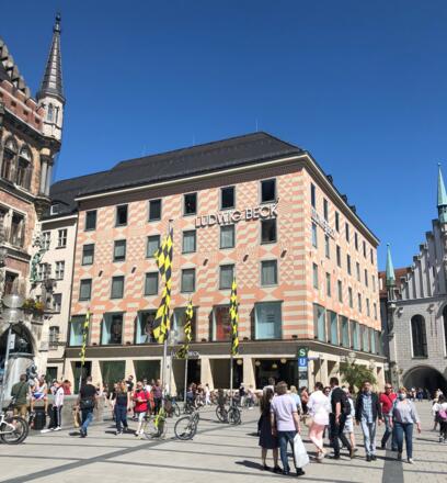 Das Ludwig Beck am Rathauseck direkt am Marienplatz