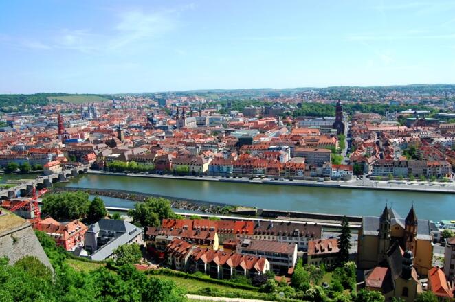 Festung: Blick auf Würzburg
