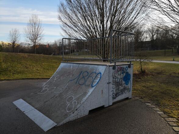 Coping Ramp mit Plattform