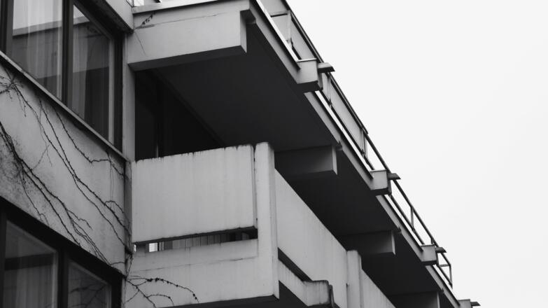 Balkon der  Conollystraße 31 - Schauplatz des Olympia-Attentats 1972