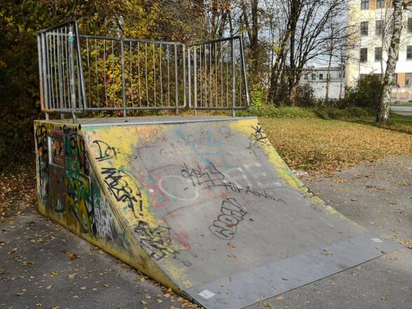 Quarter Pipe mit Plattform