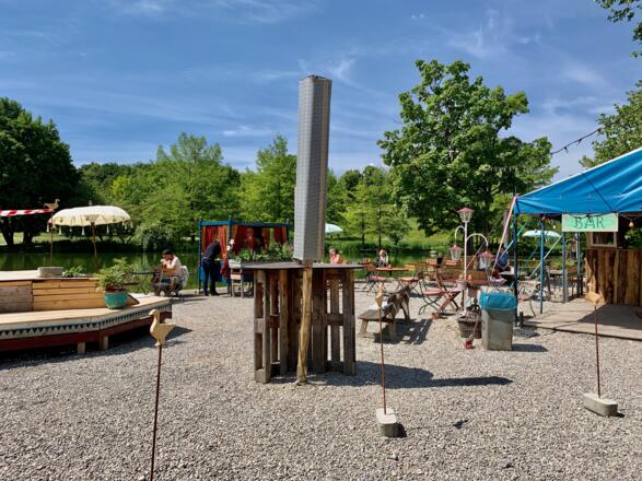 Sitzbereich des Café&#039;s